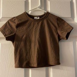 Cotton on brown micro baby tee